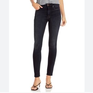 MOTHER Jeans The High-waisted Looker Coffee Tea Or Me 29 Dark Wash Skinny